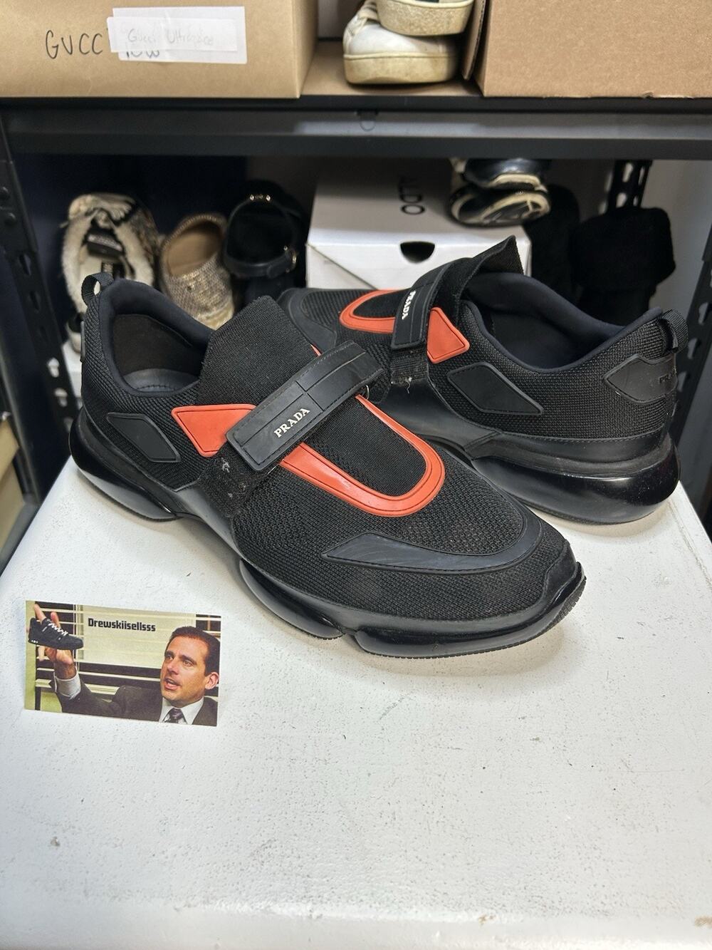 Prada Cloudbust Black Mandarin Sneaker Size 10 UK/ 11 US Mens